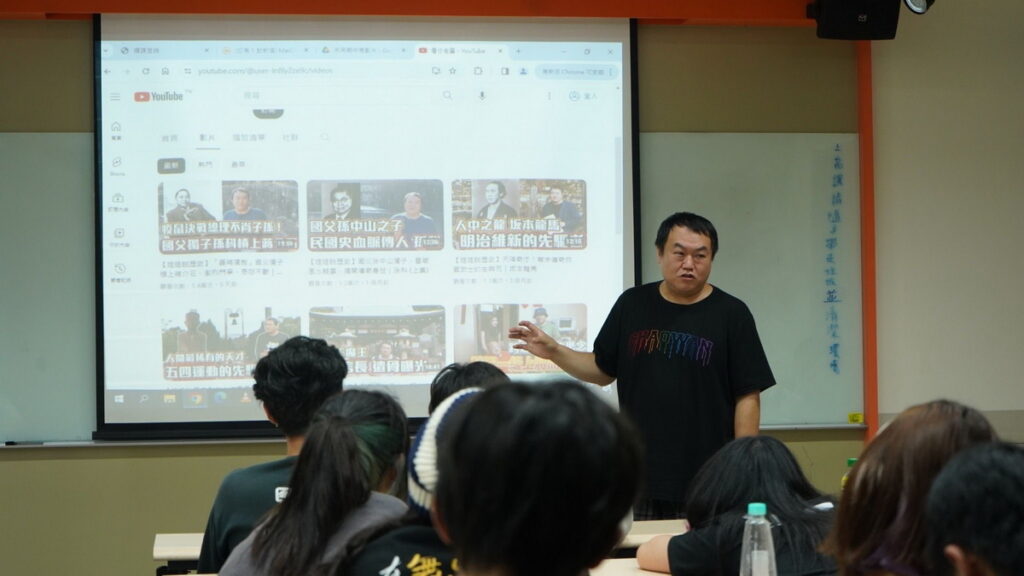 司徒建銘擔任台北海大新媒體期中導師，看到學生影片直喊「好想挖角」！（台北海大提供）